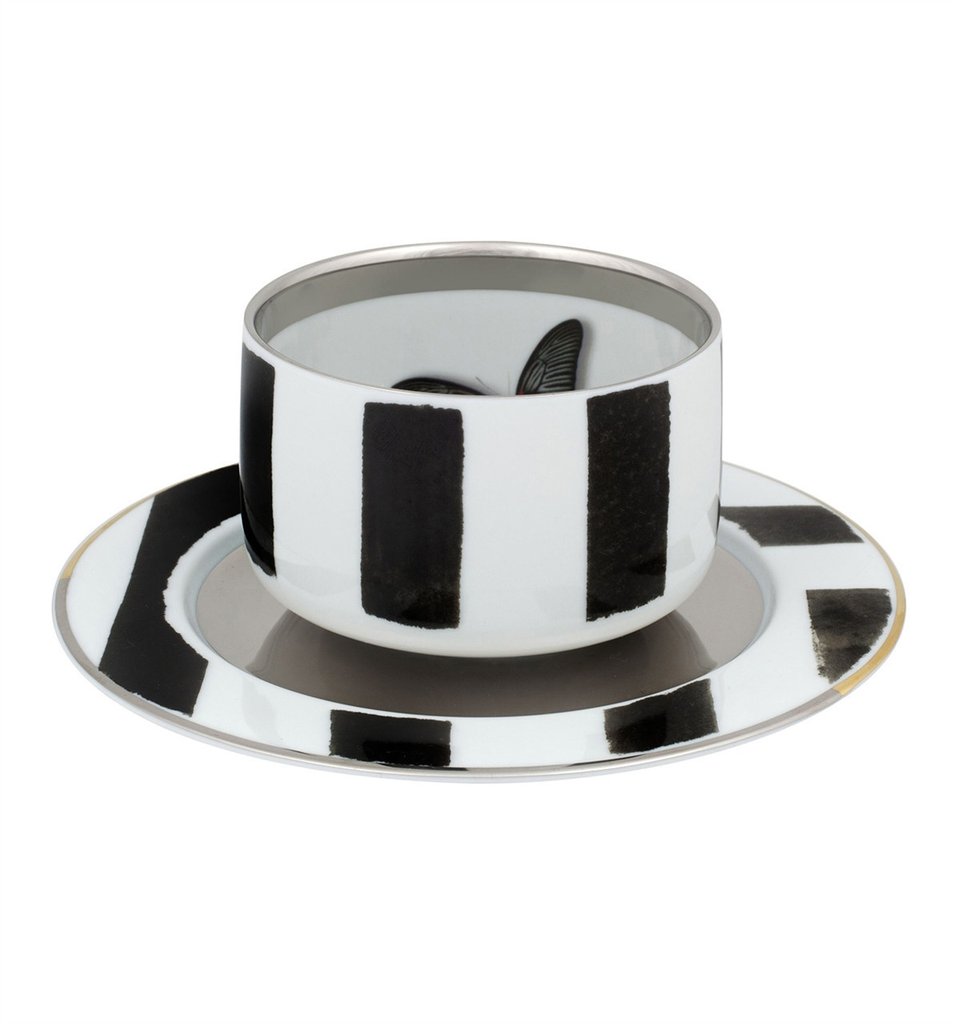 Sol Y Sombra Tea Cup & Saucer