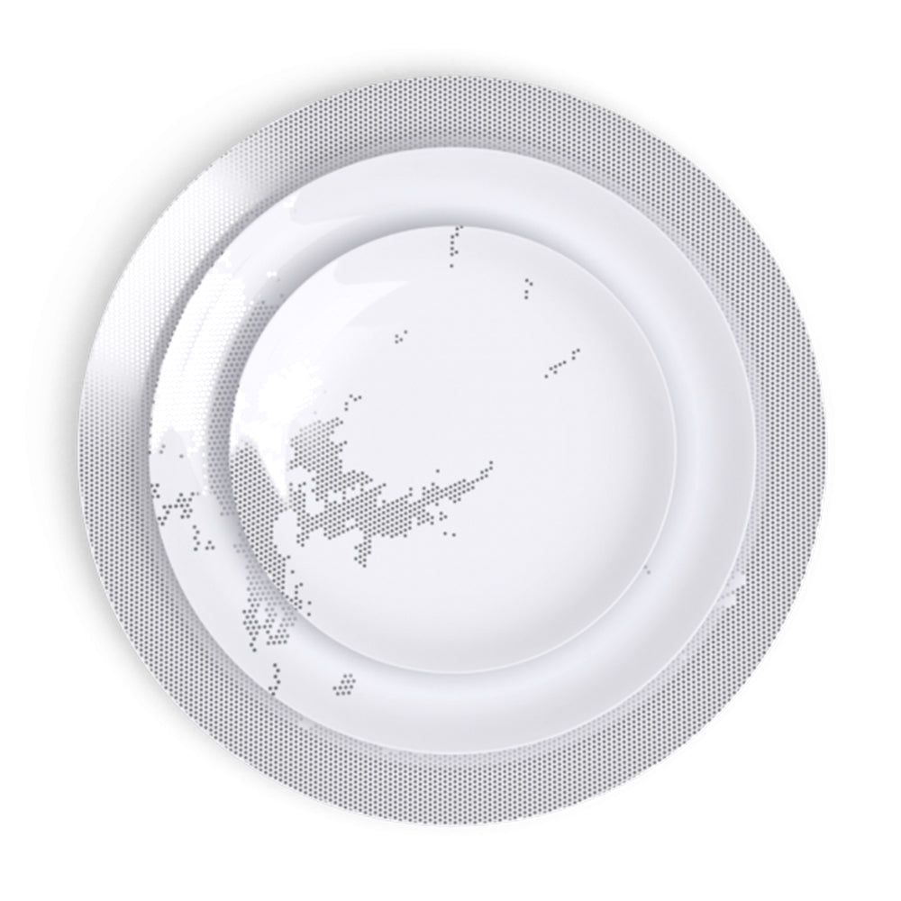 Avant Ici Maintenant Platinum Dinner Plate