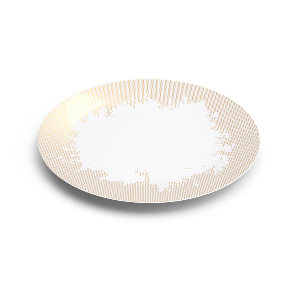 Avant Ici Maintenant Gold Dinner Plate