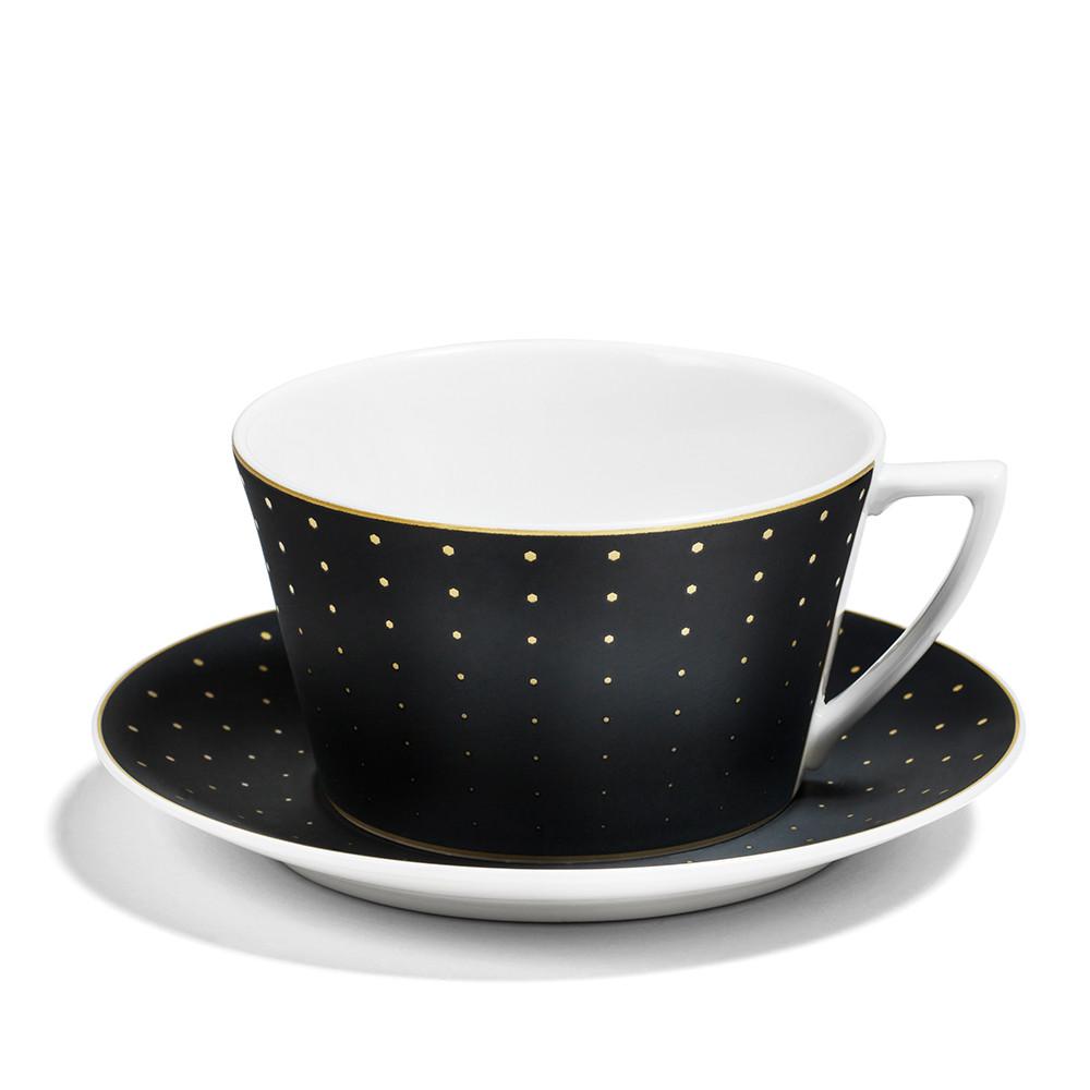 Hex Teacup & Saucer