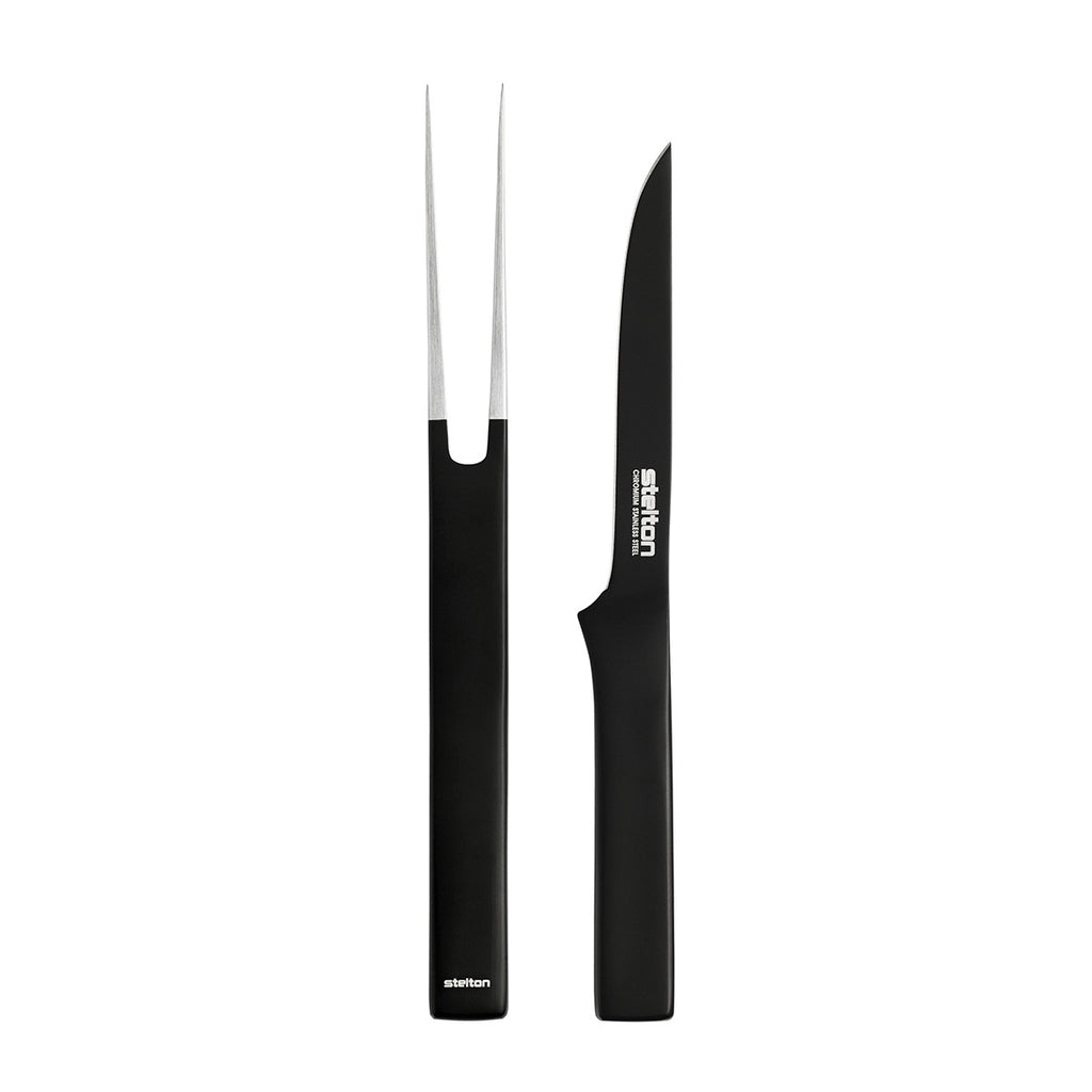 Pure Black Carving Set