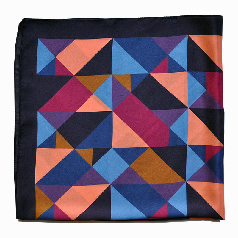 Bordeaux Triangle Silk Scarf
