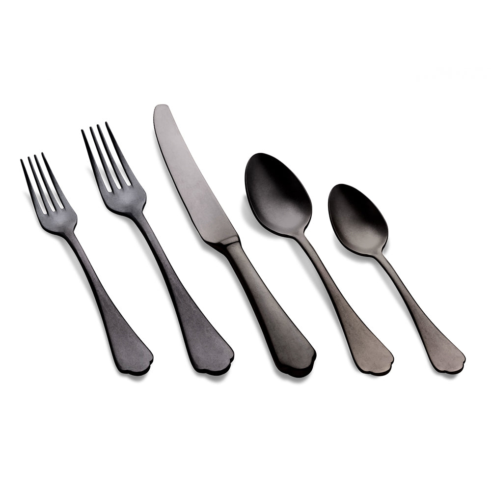 Dolce Vita Flatware - Black Pewter