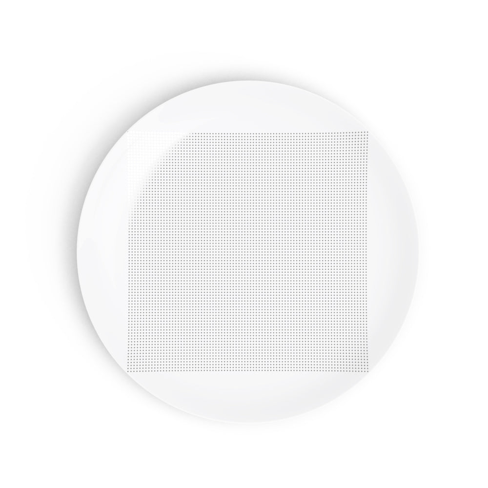 Square Platinum Dessert Plate