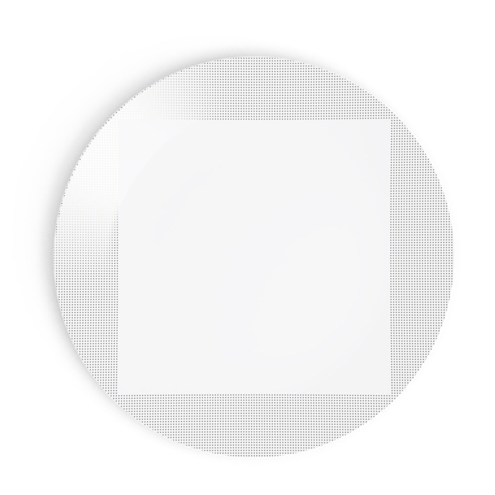 Square Platinum Dinner Plate