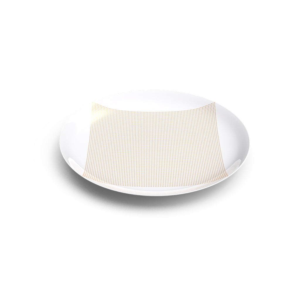 Square Gold Dessert Plate