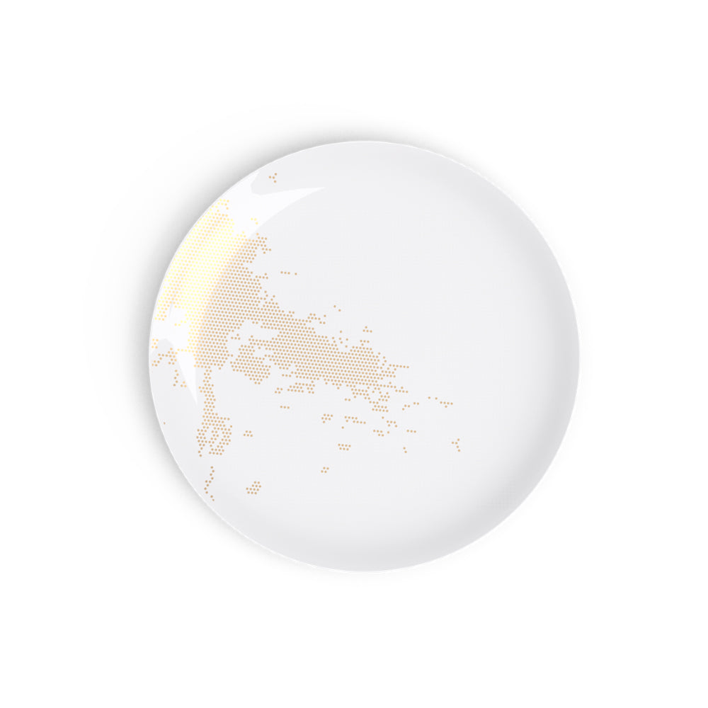 Avant Ici Maintenant Gold Dessert Plate