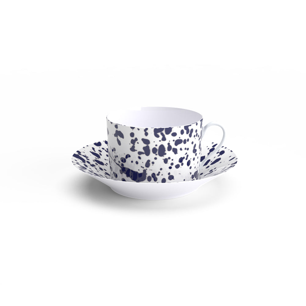 Magma Black Breakfast Cup & Saucer