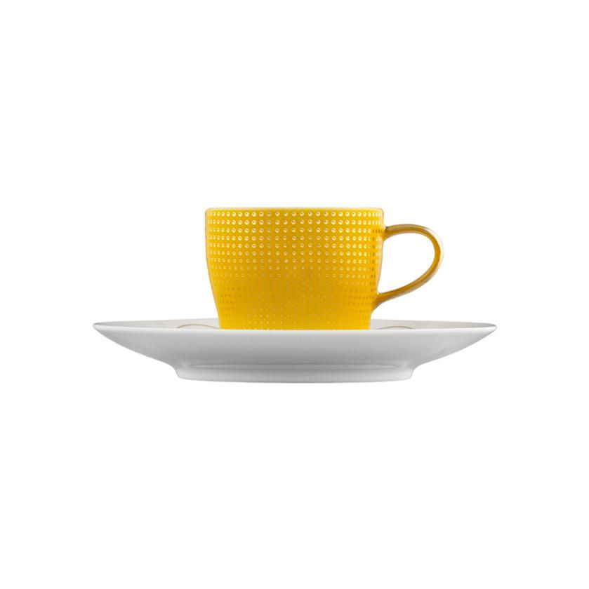 Clair De Lune Espresso Cup & Saucer - Yellow