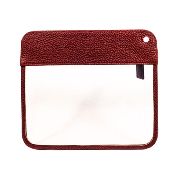 Oxblood Leather Toiletry Bag