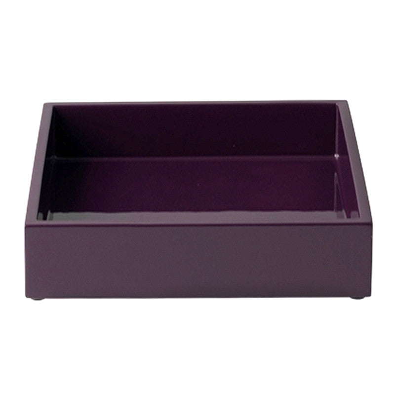 Lacquer Tray In Plum